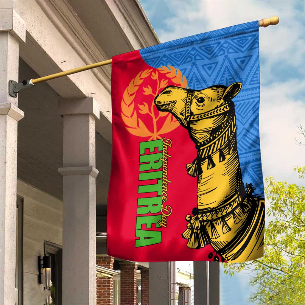 Eritrea Independence Day 2024 Garden Flag Eritrean Camel African Pattern LT01