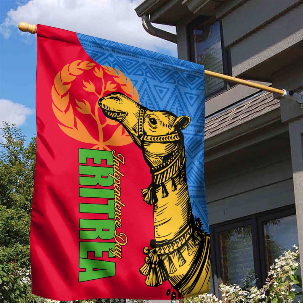 Eritrea Independence Day 2024 Garden Flag Eritrean Camel African Pattern LT01