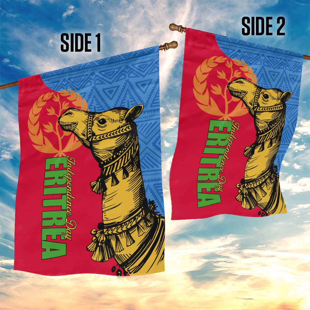 Eritrea Independence Day 2024 Garden Flag Eritrean Camel African Pattern LT01