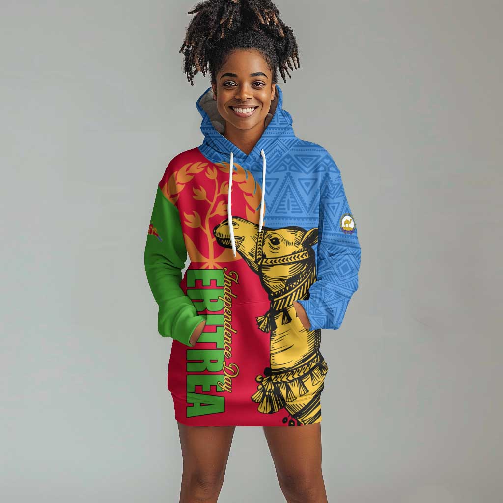 Eritrea Independence Day 2024 Hoodie Dress Eritrean Camel African Pattern LT01