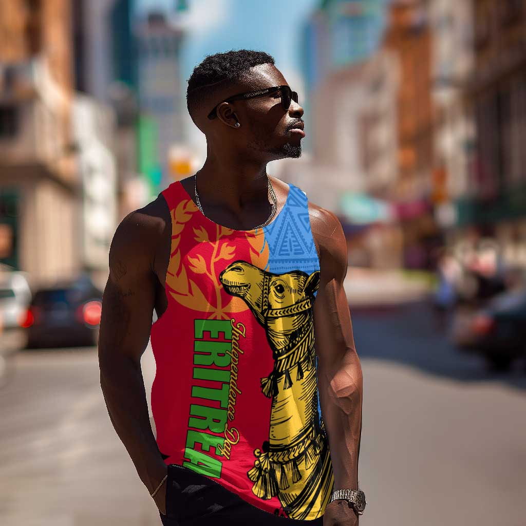 Eritrea Independence Day 2024 Men Tank Top Eritrean Camel African Pattern LT01