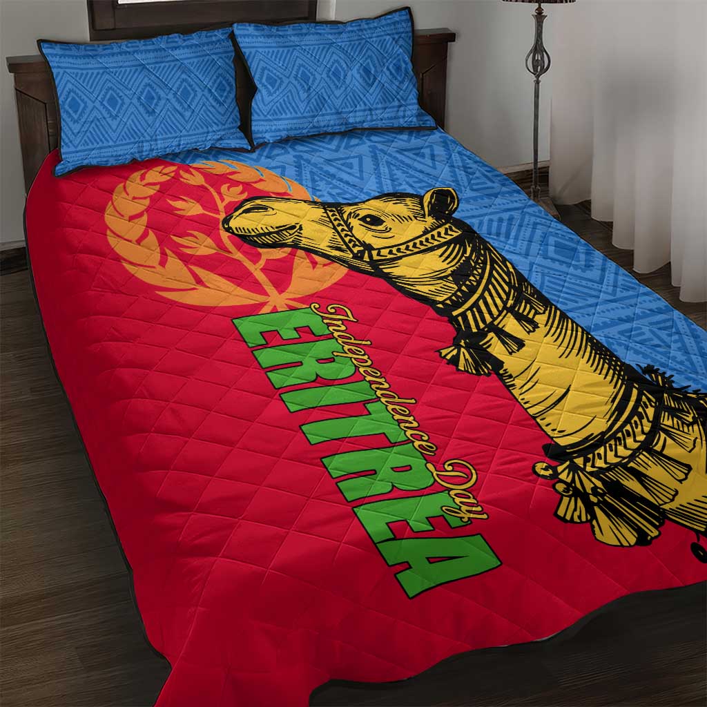 Eritrea Independence Day 2024 Quilt Bed Set Eritrean Camel African Pattern LT01