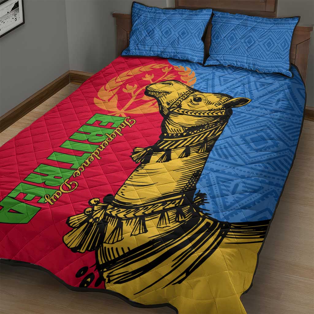 Eritrea Independence Day 2024 Quilt Bed Set Eritrean Camel African Pattern LT01