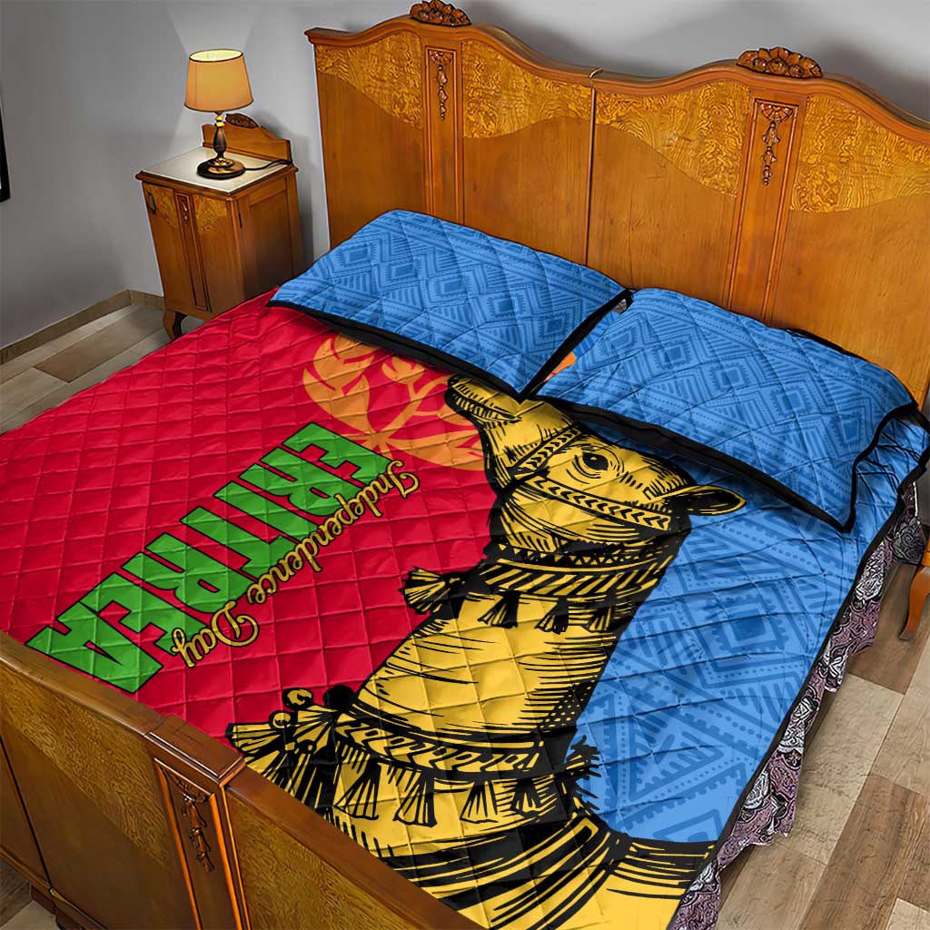 Eritrea Independence Day 2024 Quilt Bed Set Eritrean Camel African Pattern LT01
