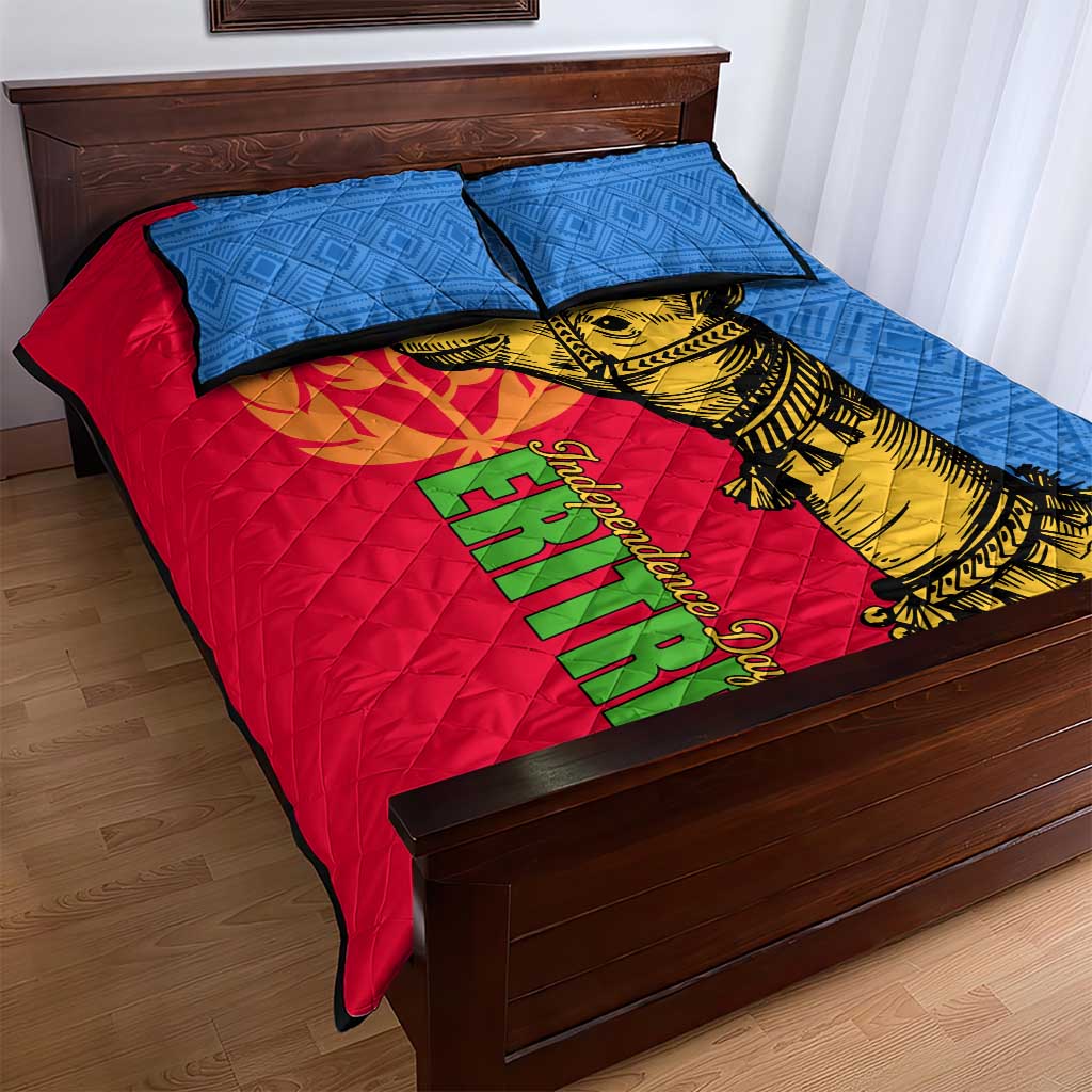 Eritrea Independence Day 2024 Quilt Bed Set Eritrean Camel African Pattern LT01
