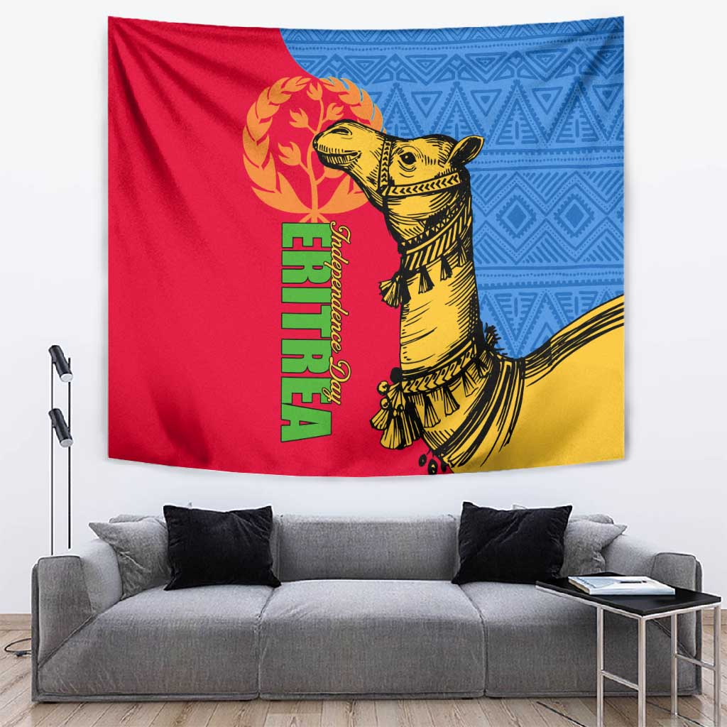 Eritrea Independence Day 2024 Tapestry Eritrean Camel African Pattern LT01