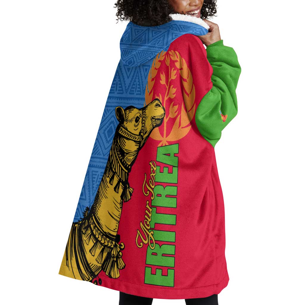 Eritrea Independence Day 2024 Wearable Blanket Hoodie Eritrean Camel African Pattern LT01
