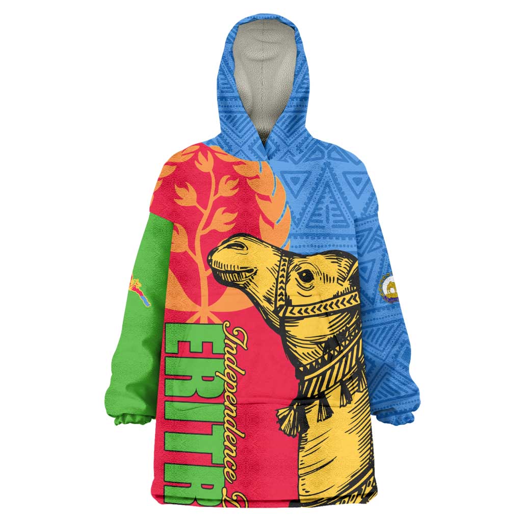 Eritrea Independence Day 2024 Wearable Blanket Hoodie Eritrean Camel African Pattern LT01