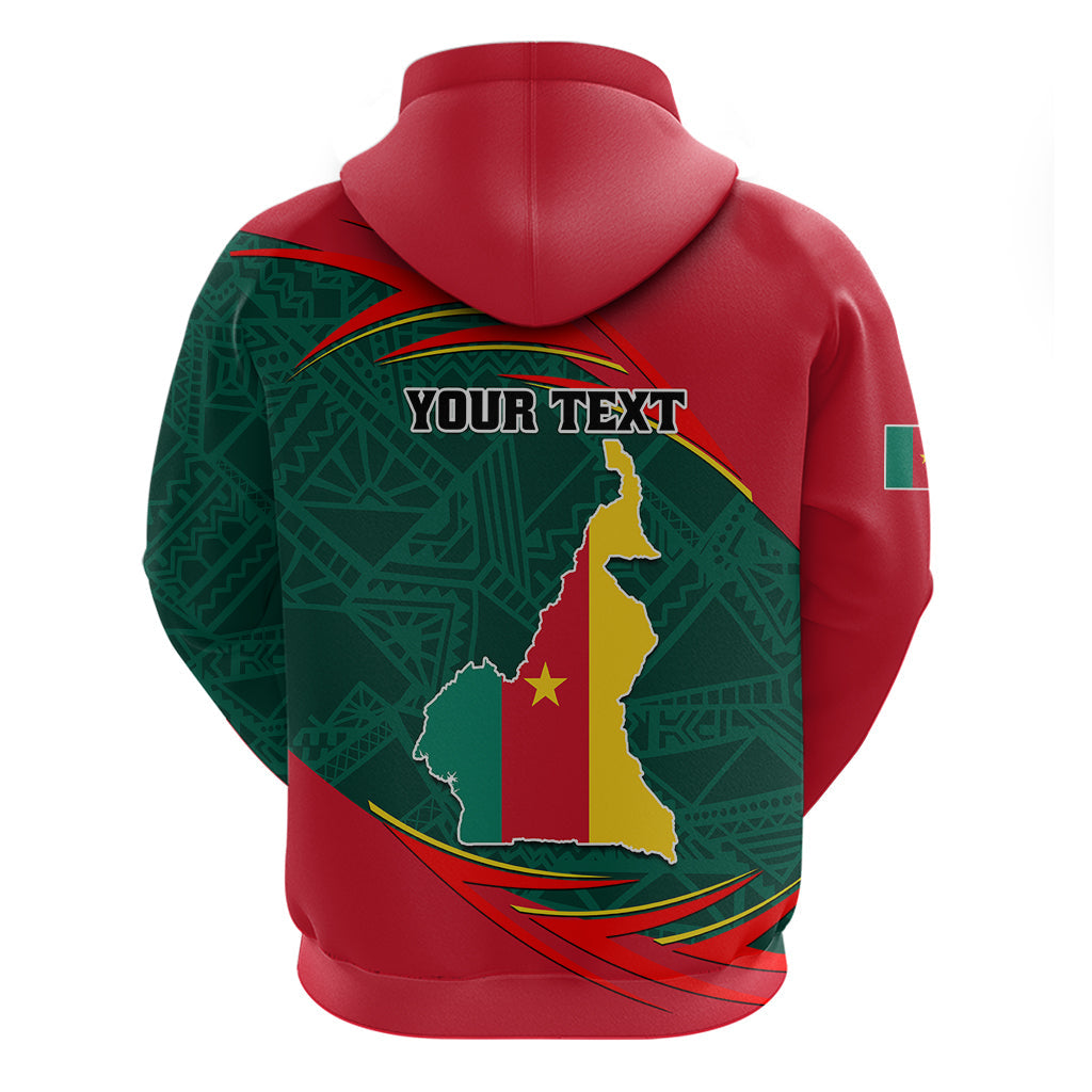 Personalised Cameroon Hoodie Cameroun Coat Of Arms Mix African Pattern LT01