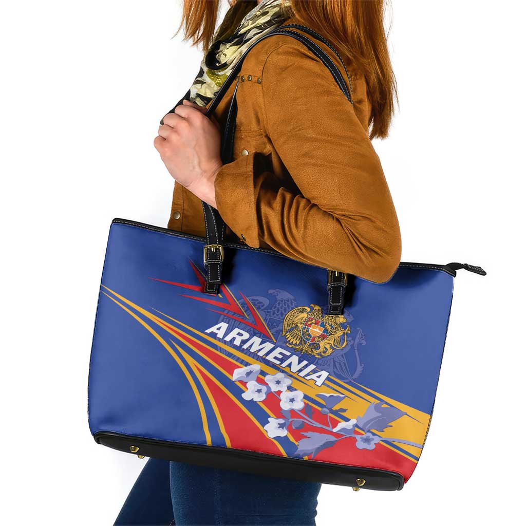 Armenia Leather Tote Bag Mek Azg Mek Mshakouyt LT01