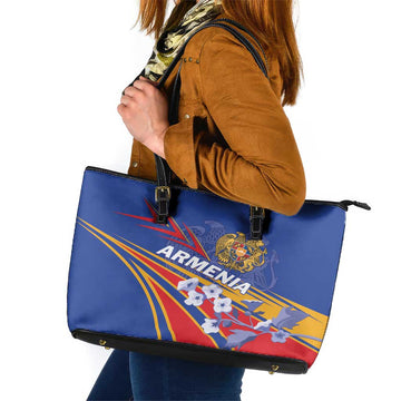 Armenia Leather Tote Bag Mek Azg Mek Mshakouyt LT01