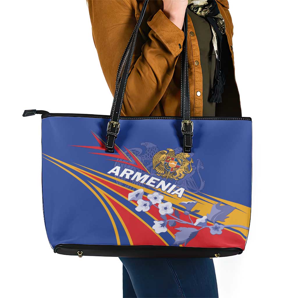 Armenia Leather Tote Bag Mek Azg Mek Mshakouyt LT01