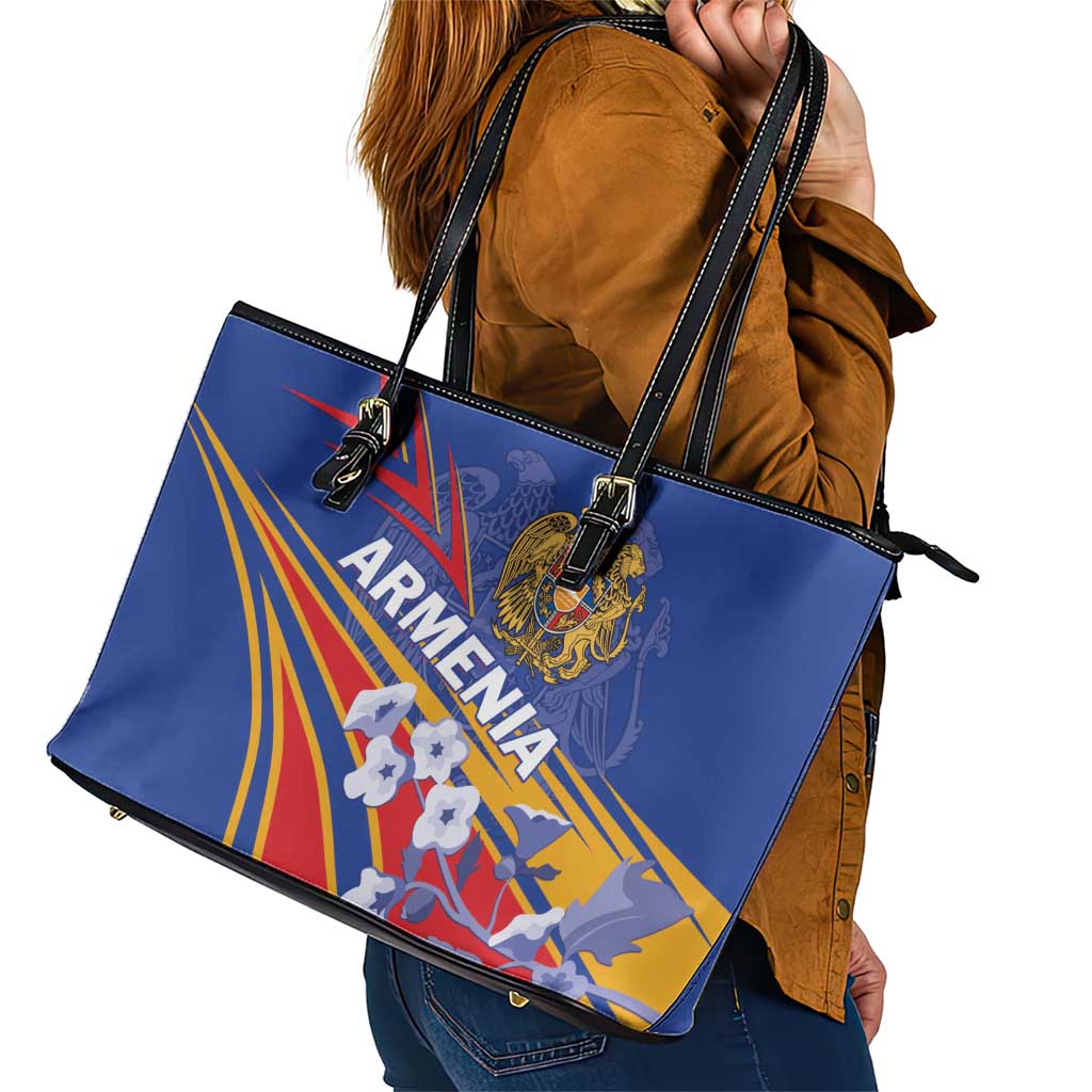 Armenia Leather Tote Bag Mek Azg Mek Mshakouyt LT01