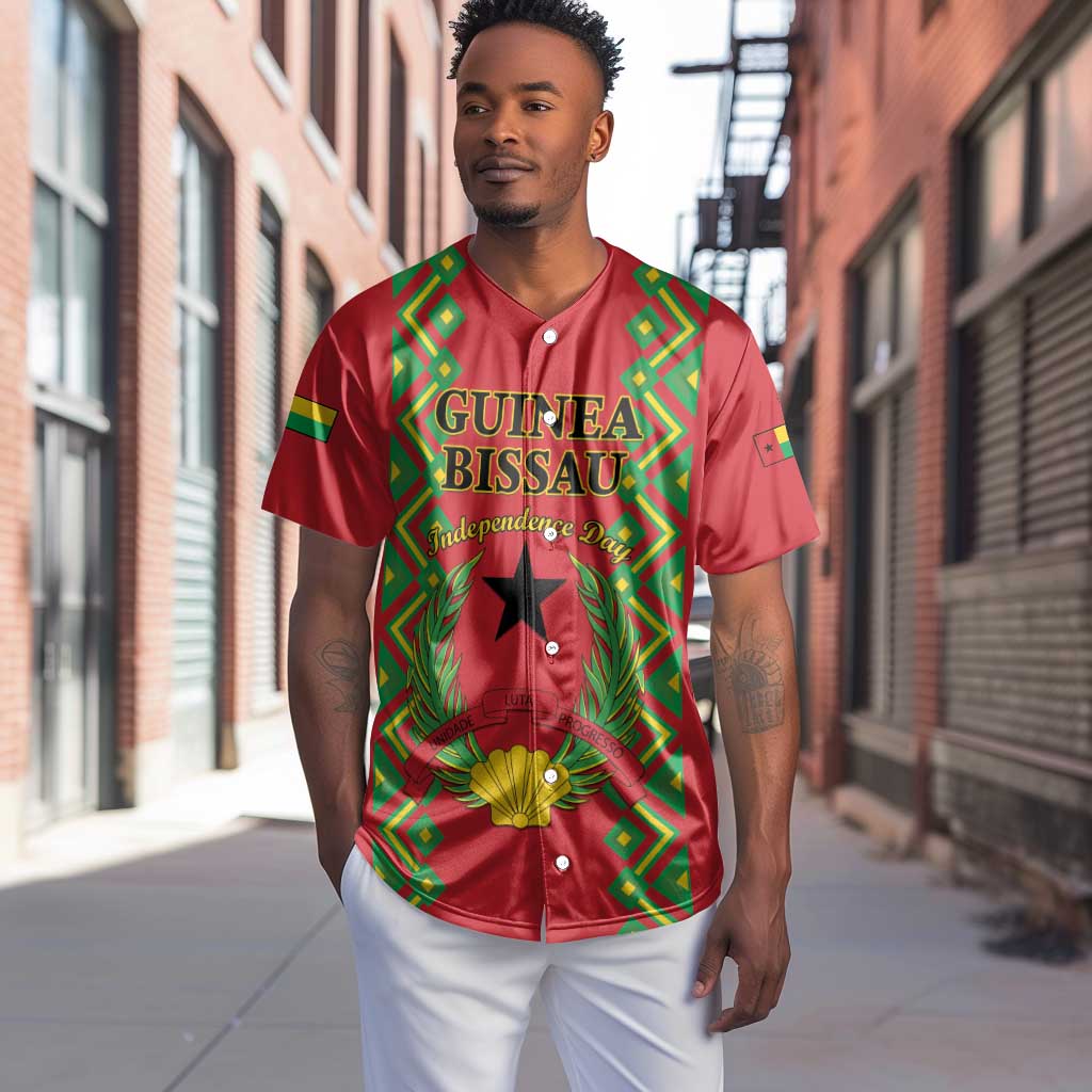 Guinea-Bissau Baseball Jersey Unidade Luta Progresso LT01