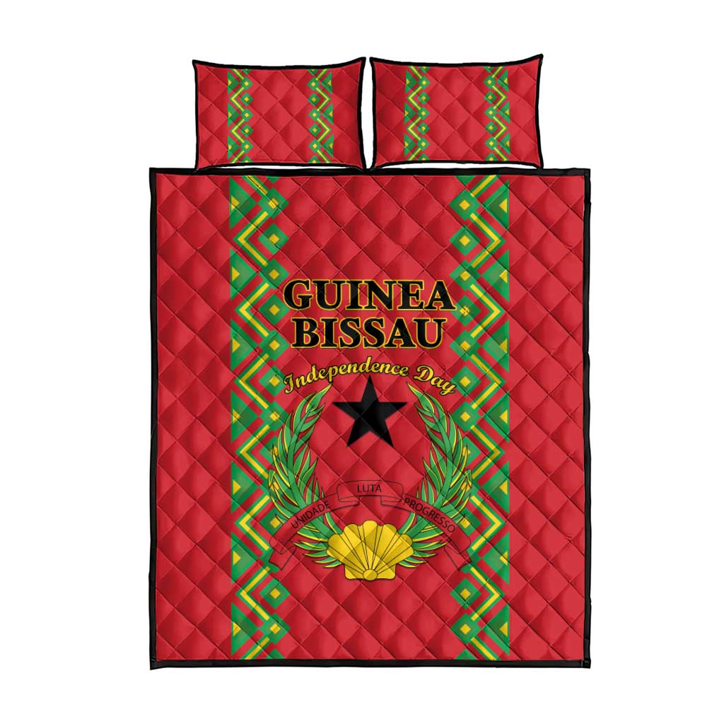 Guinea-Bissau Quilt Bed Set Unidade Luta Progresso LT01