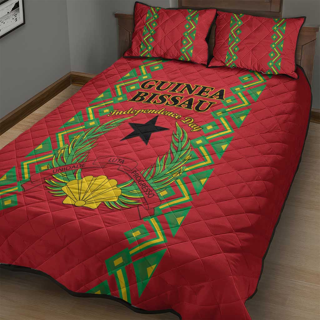 Guinea-Bissau Quilt Bed Set Unidade Luta Progresso LT01