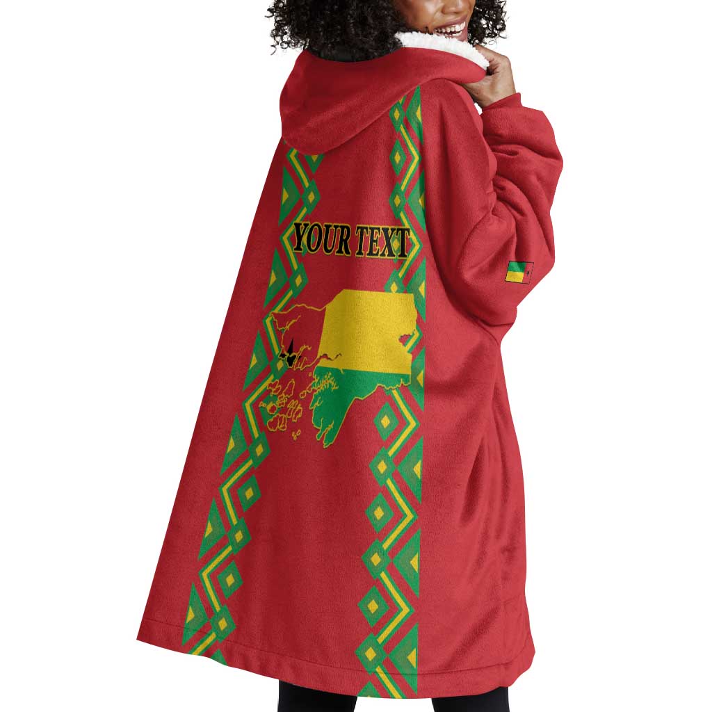 Guinea-Bissau Wearable Blanket Hoodie Unidade Luta Progresso LT01