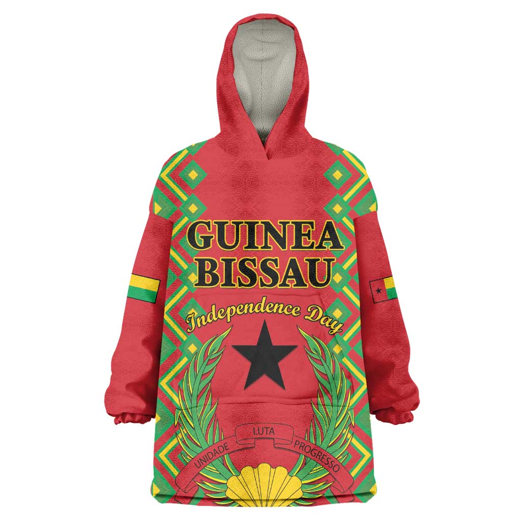 Guinea-Bissau Wearable Blanket Hoodie Unidade Luta Progresso LT01