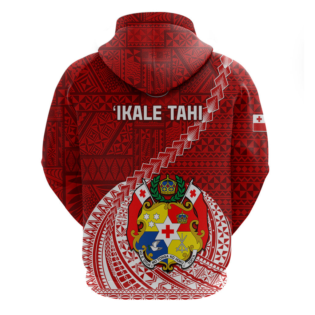 Tonga Rugby Hoodie Tongan Ngatu Pattern White Version LT01