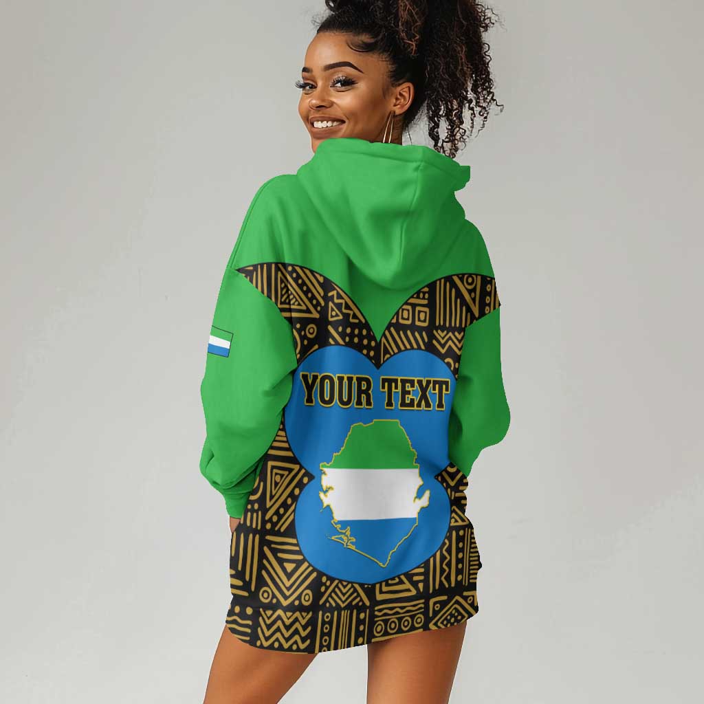 Sierra Leone Independence Day 2024 Hoodie Dress Happy 63rd Anniversary African Pattern LT01