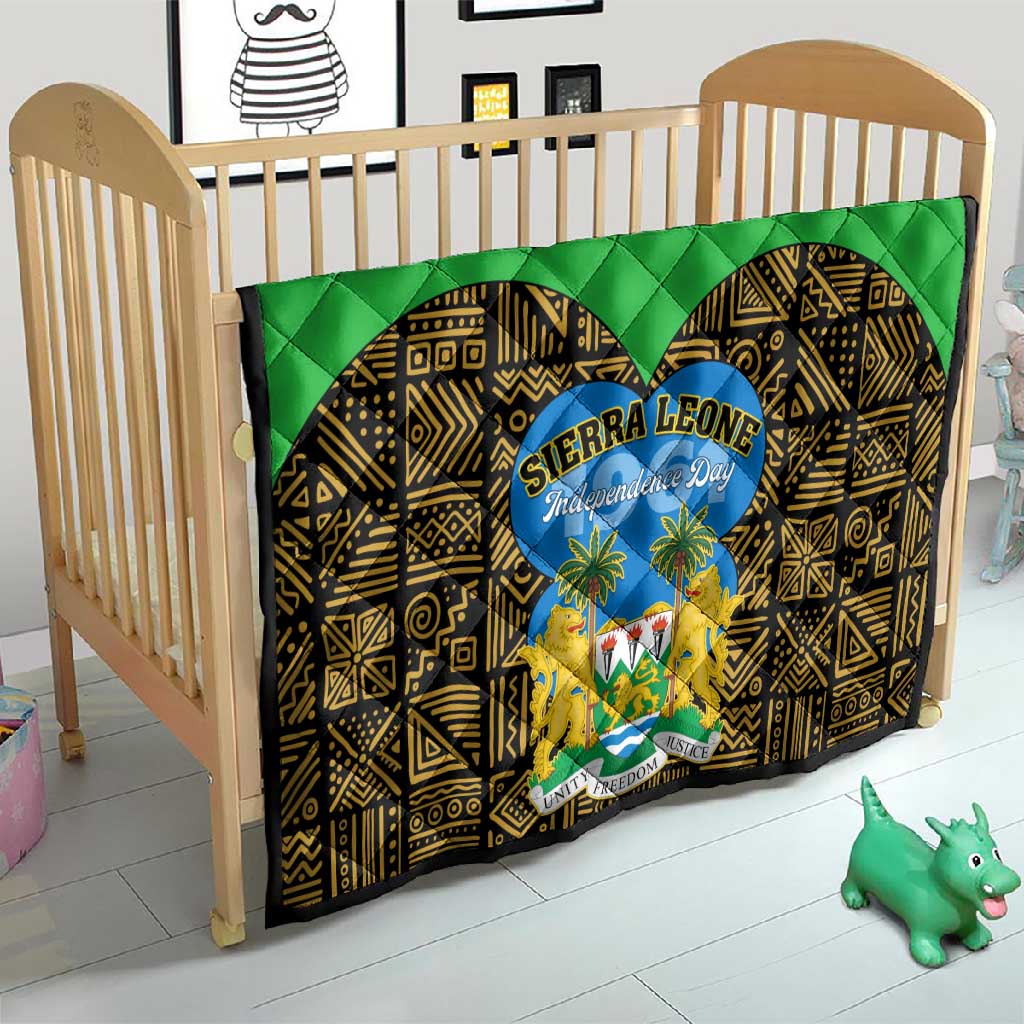 Sierra Leone Independence Day 2024 Quilt Happy 63rd Anniversary African Pattern LT01