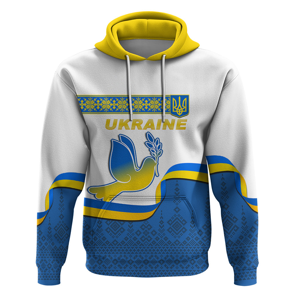 Ukraine Hoodie Ukrainian Map Vyshyvanka Pattern LT01