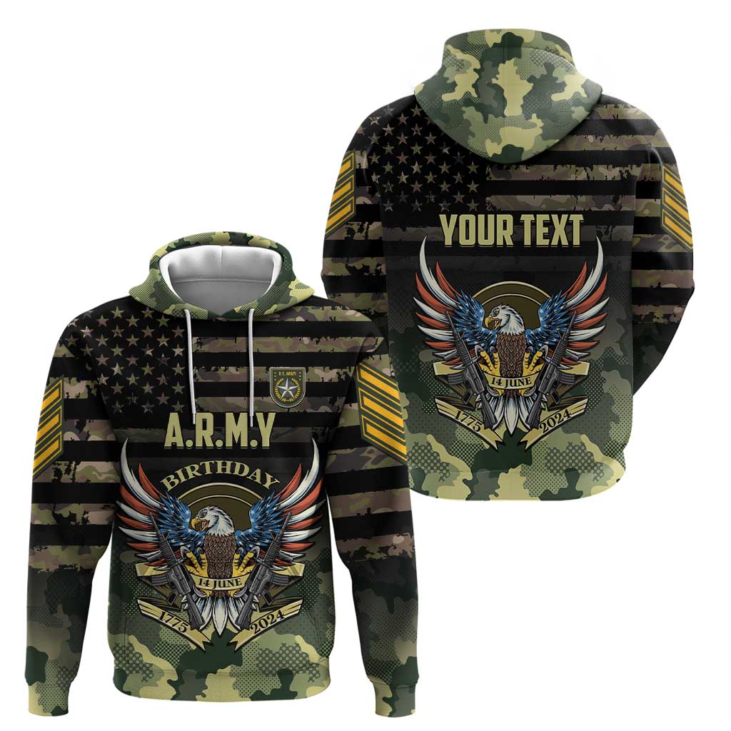 Personalized ARMY Birthday 2024 Hoodie US 249th Anniversary LT01