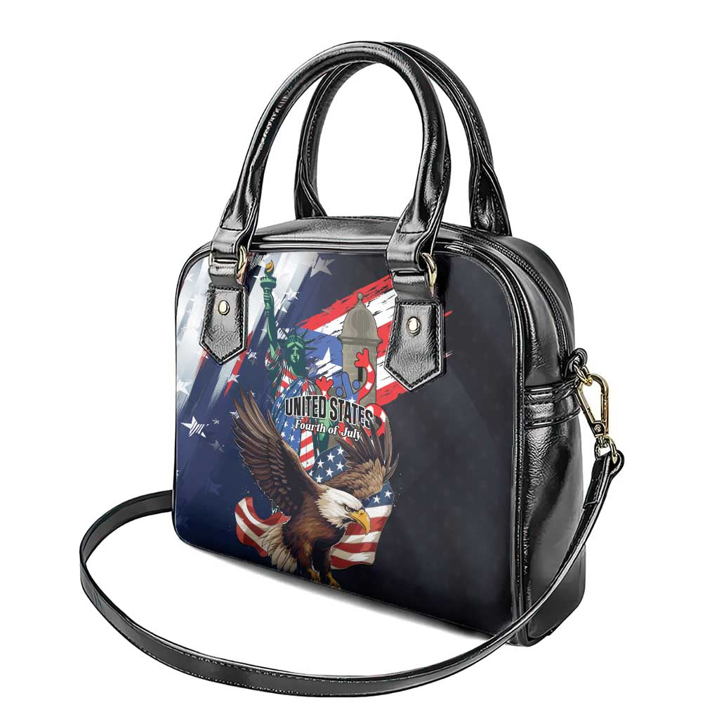 Puerto Rico 4th of July Shoulder Handbag USA Statue of Liberty El Morro LT01