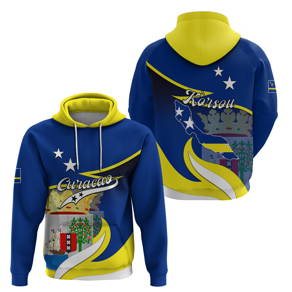 Curacao Hoodie Coat Of Arms With Map Special Version LT01
