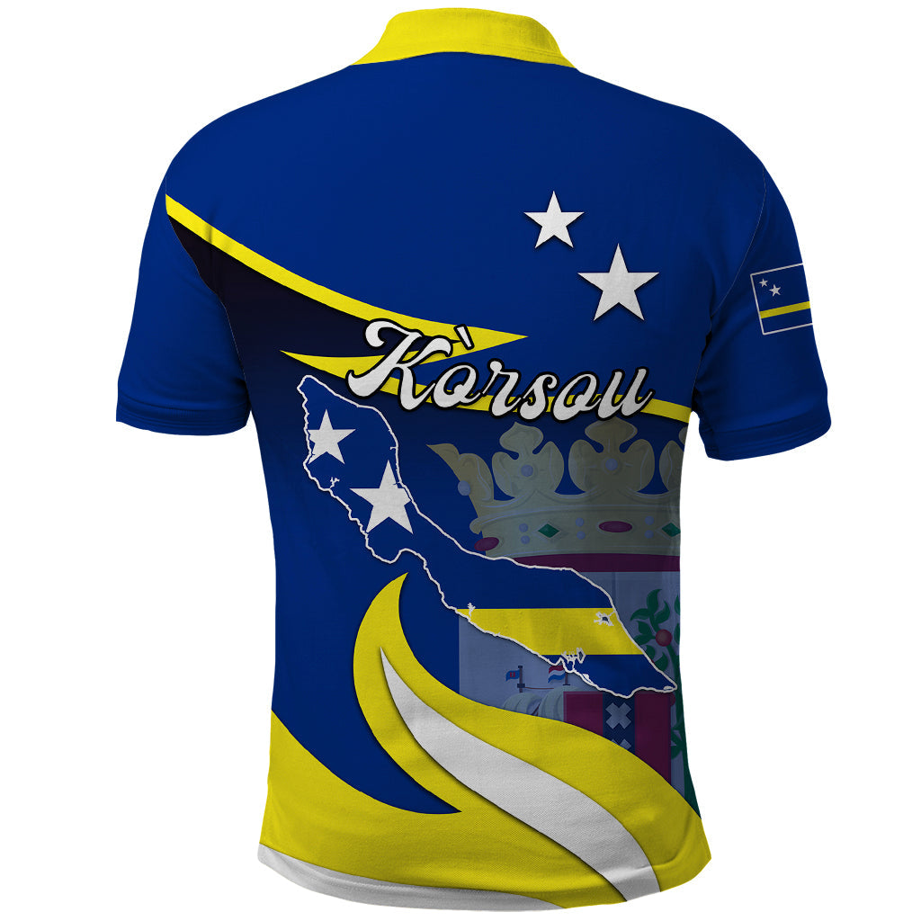 Curacao Polo Shirt Coat Of Arms With Map Special Version LT01