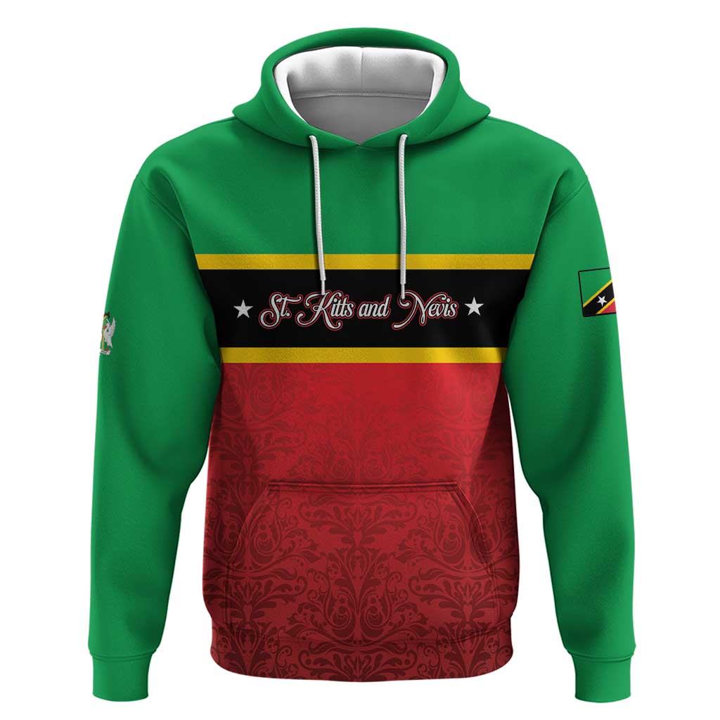 Personalized Saint Kitts and Nevis Royal Pattern Hoodie LT01