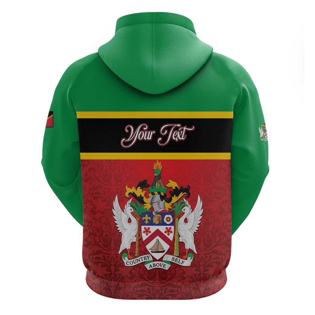 Personalized Saint Kitts and Nevis Royal Pattern Hoodie LT01