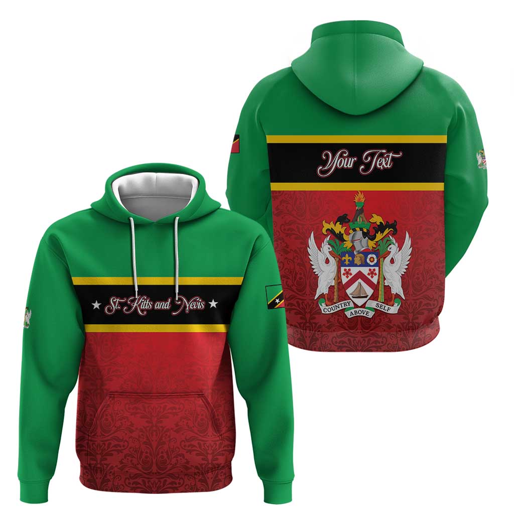 Personalized Saint Kitts and Nevis Royal Pattern Hoodie LT01