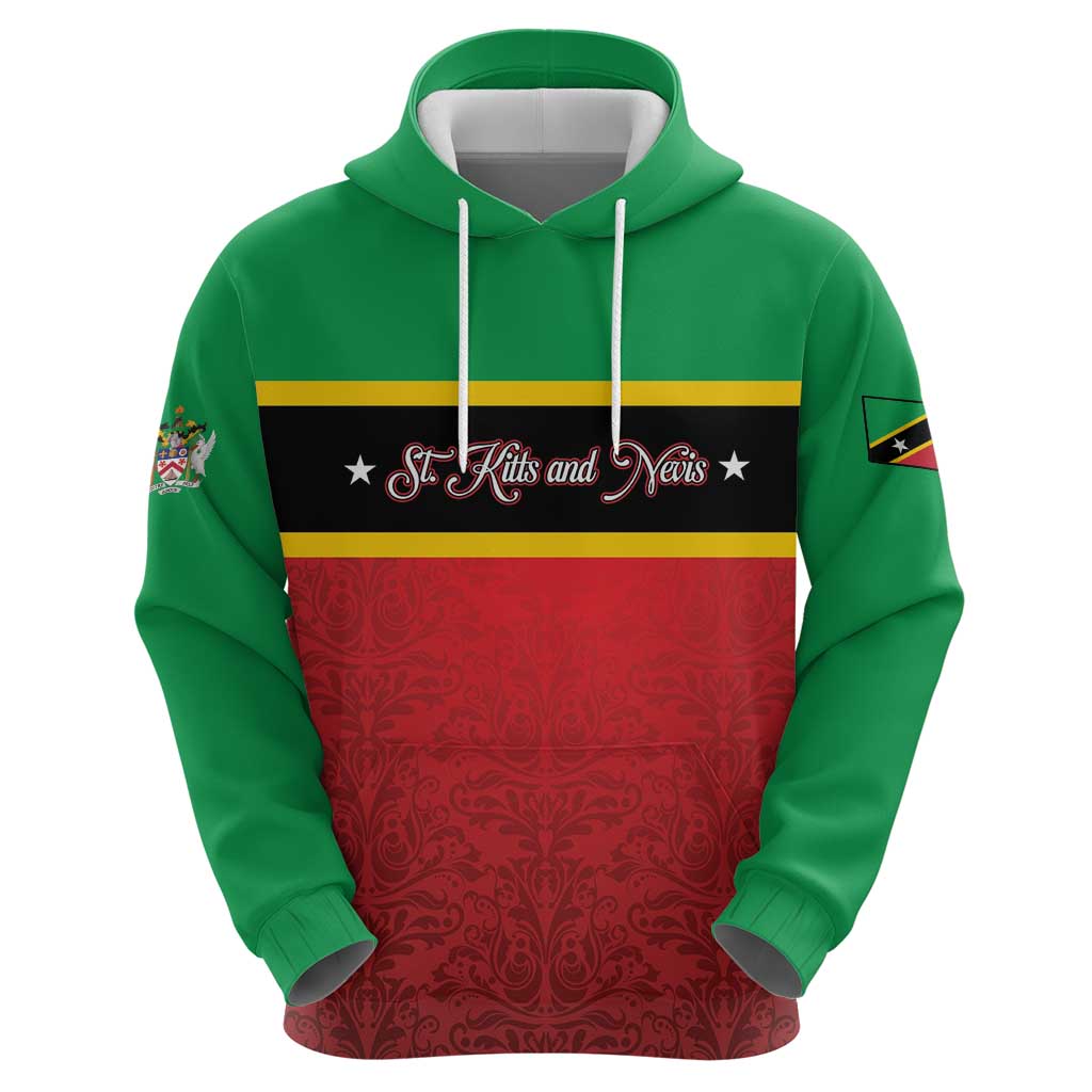 Personalized Saint Kitts and Nevis Royal Pattern Hoodie LT01