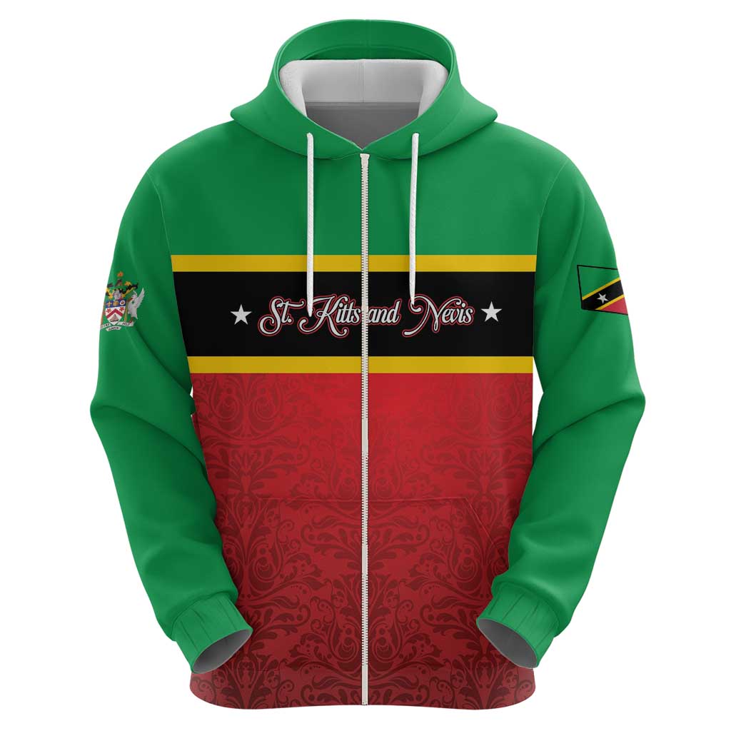 Personalized Saint Kitts and Nevis Royal Pattern Hoodie LT01
