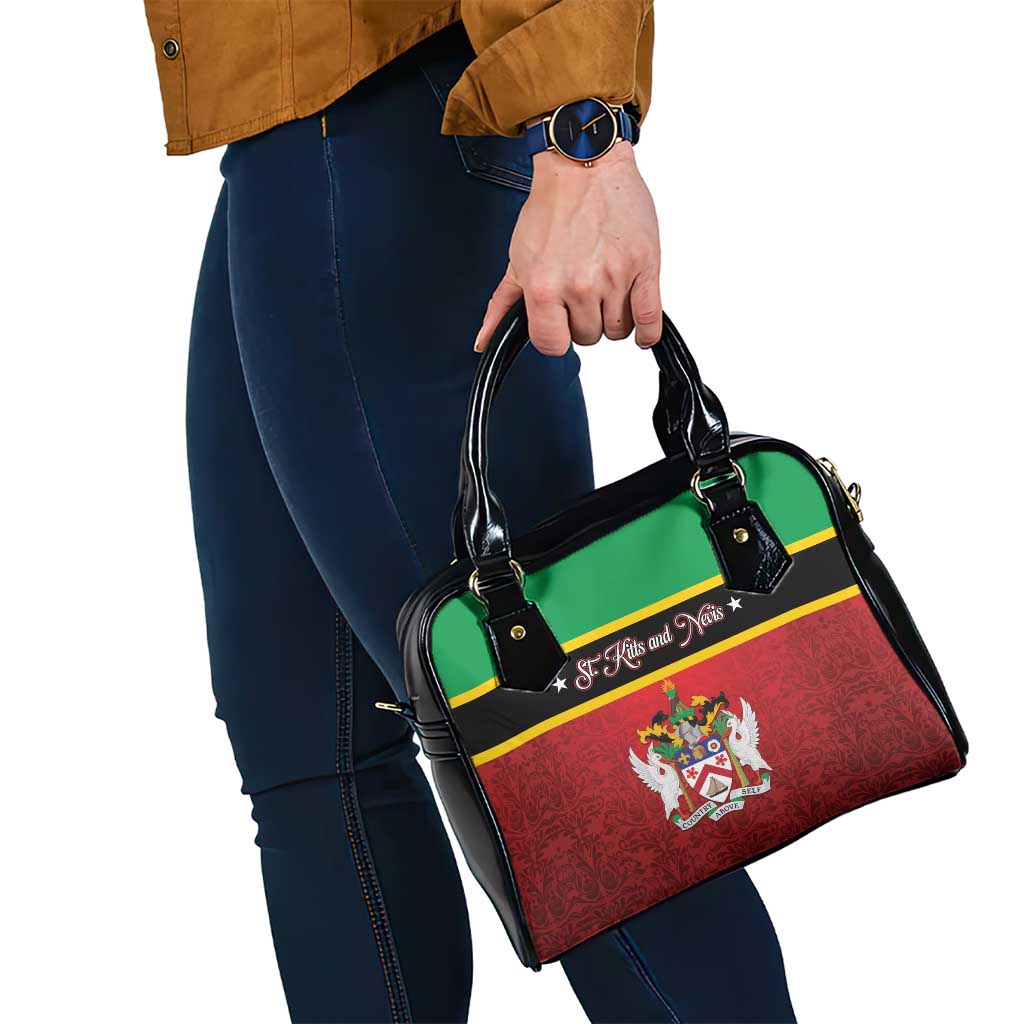 Saint Kitts and Nevis Royal Pattern Shoulder Handbag LT01
