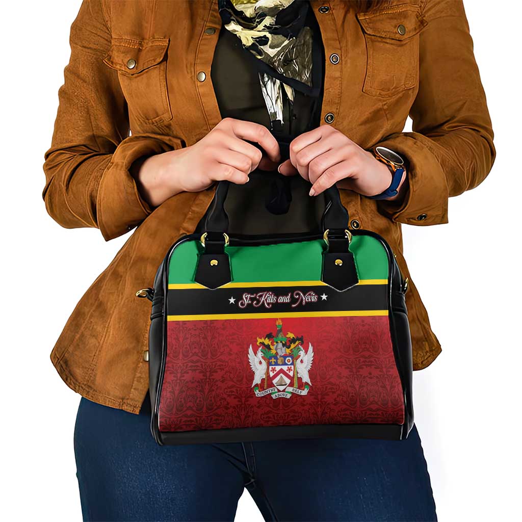 Saint Kitts and Nevis Royal Pattern Shoulder Handbag LT01