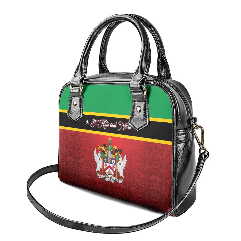Saint Kitts and Nevis Royal Pattern Shoulder Handbag LT01