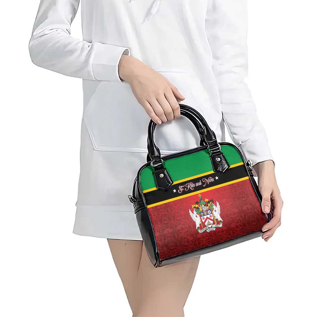 Saint Kitts and Nevis Royal Pattern Shoulder Handbag LT01