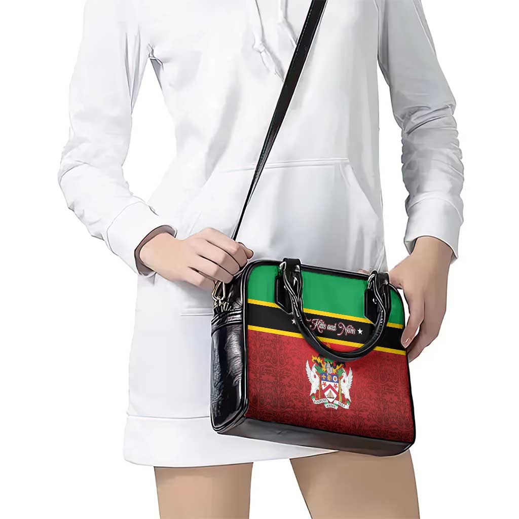 Saint Kitts and Nevis Royal Pattern Shoulder Handbag LT01