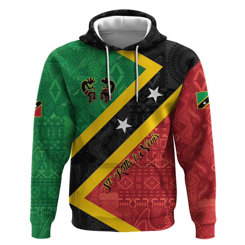 Personalized Saint Kitts and Nevis Culturama Hoodie African Pattern LT01