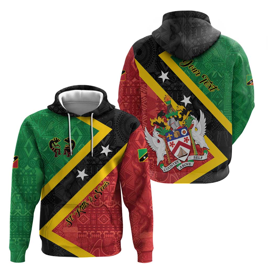 Personalized Saint Kitts and Nevis Culturama Hoodie African Pattern LT01