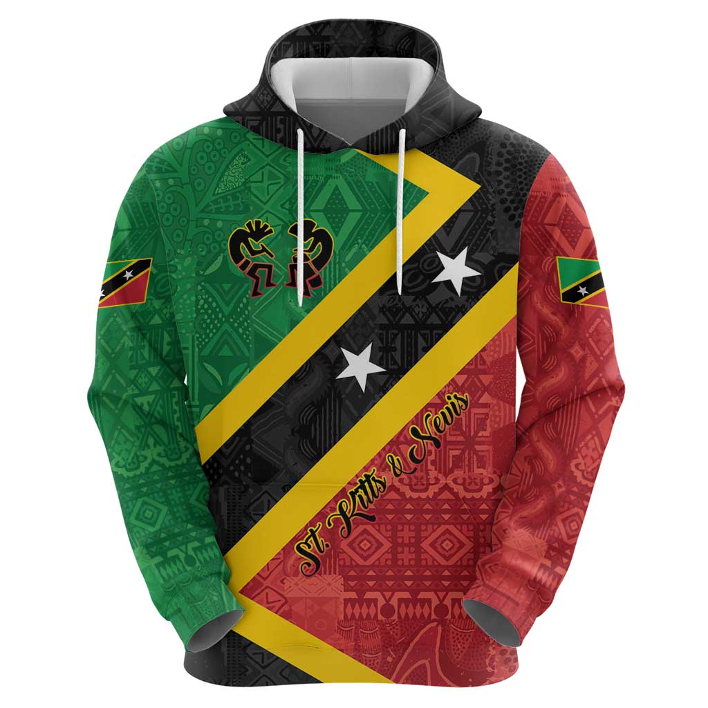 Personalized Saint Kitts and Nevis Culturama Hoodie African Pattern LT01