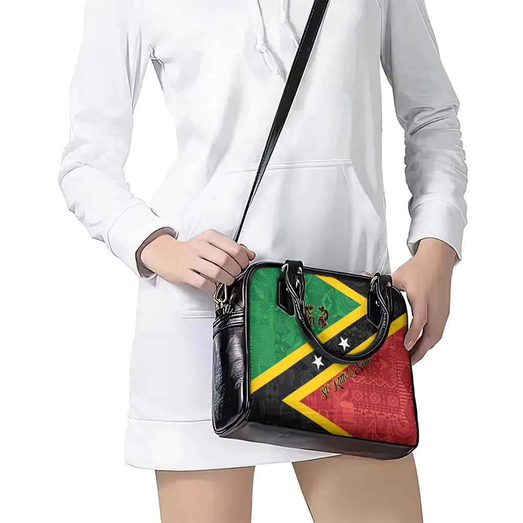 Saint Kitts and Nevis Culturama Shoulder Handbag African Pattern LT01