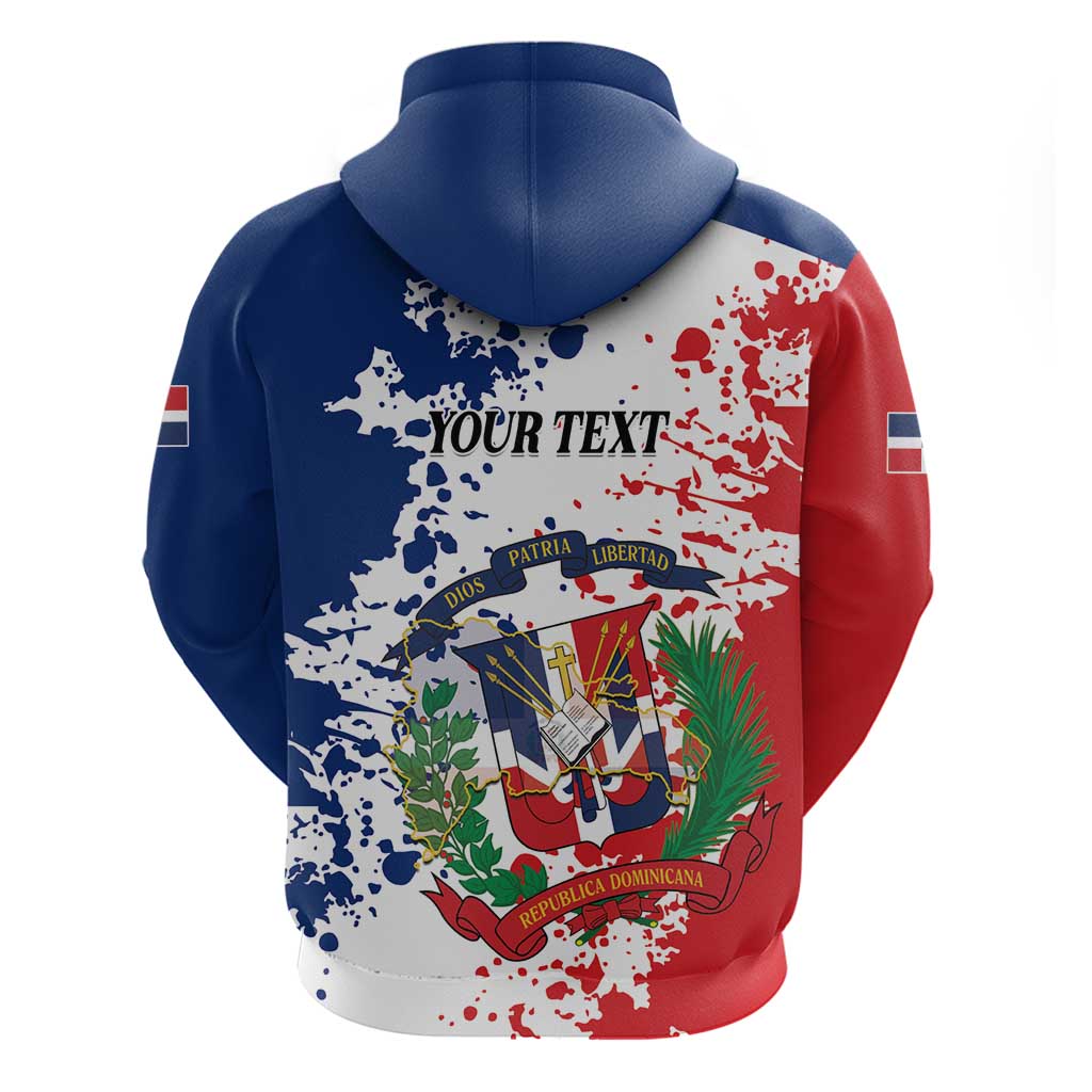 Personalized Dominican Republic Restoration Day Hoodie Coat Of Arms Flag Colors LT01