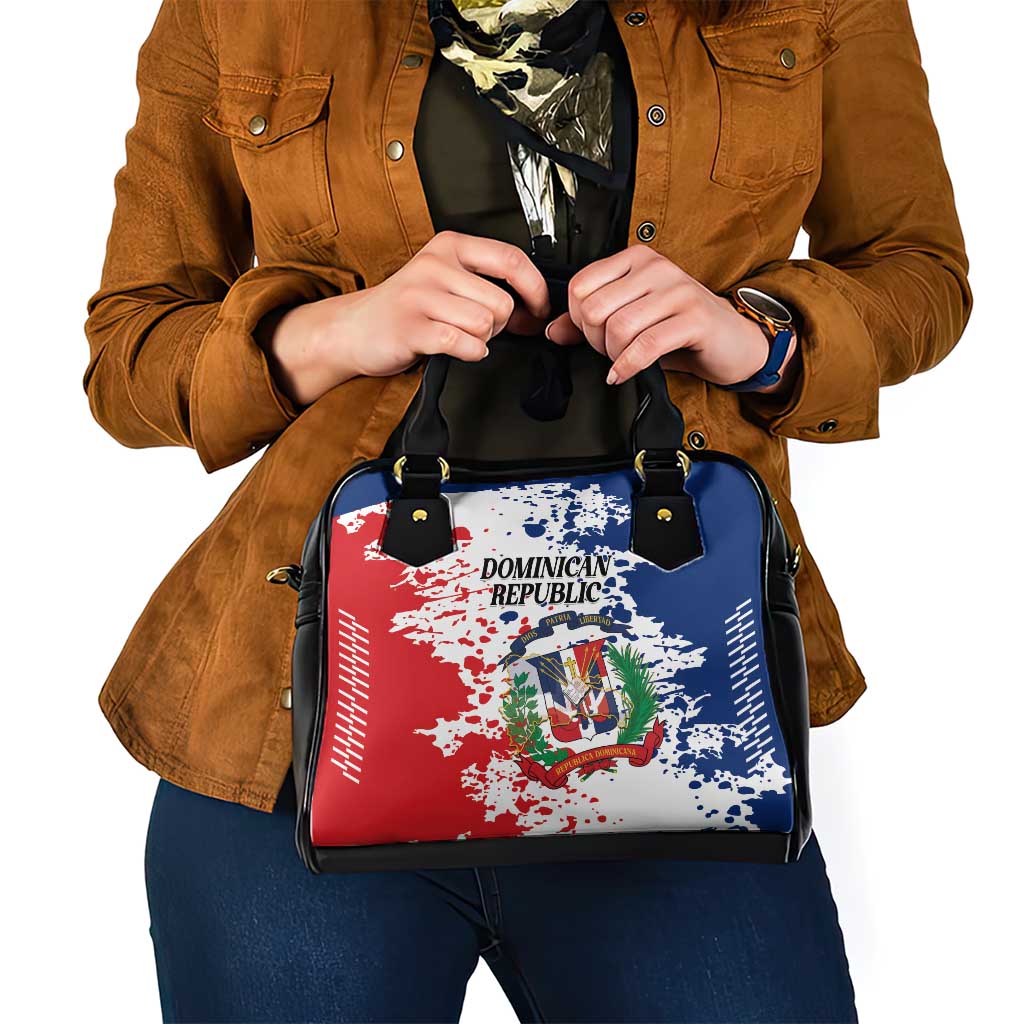 Dominican Republic Restoration Day Shoulder Handbag Coat Of Arms Flag Colors LT01