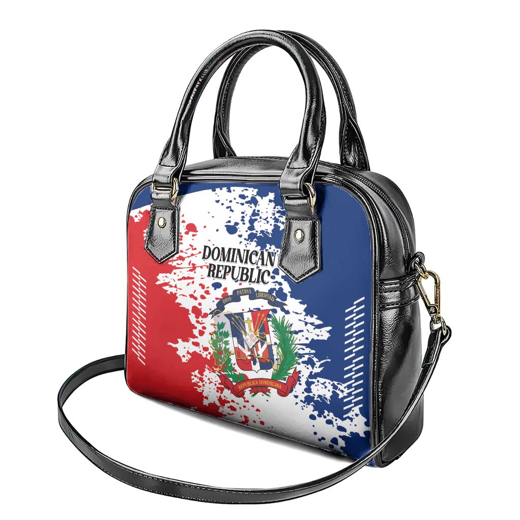 Dominican Republic Restoration Day Shoulder Handbag Coat Of Arms Flag Colors LT01