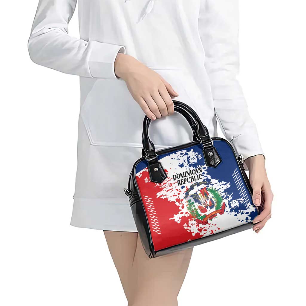 Dominican Republic Restoration Day Shoulder Handbag Coat Of Arms Flag Colors LT01