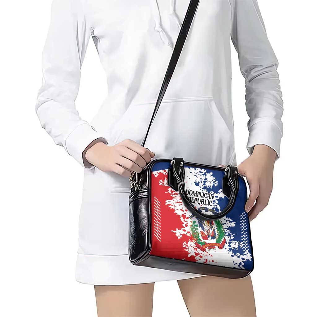 Dominican Republic Restoration Day Shoulder Handbag Coat Of Arms Flag Colors LT01