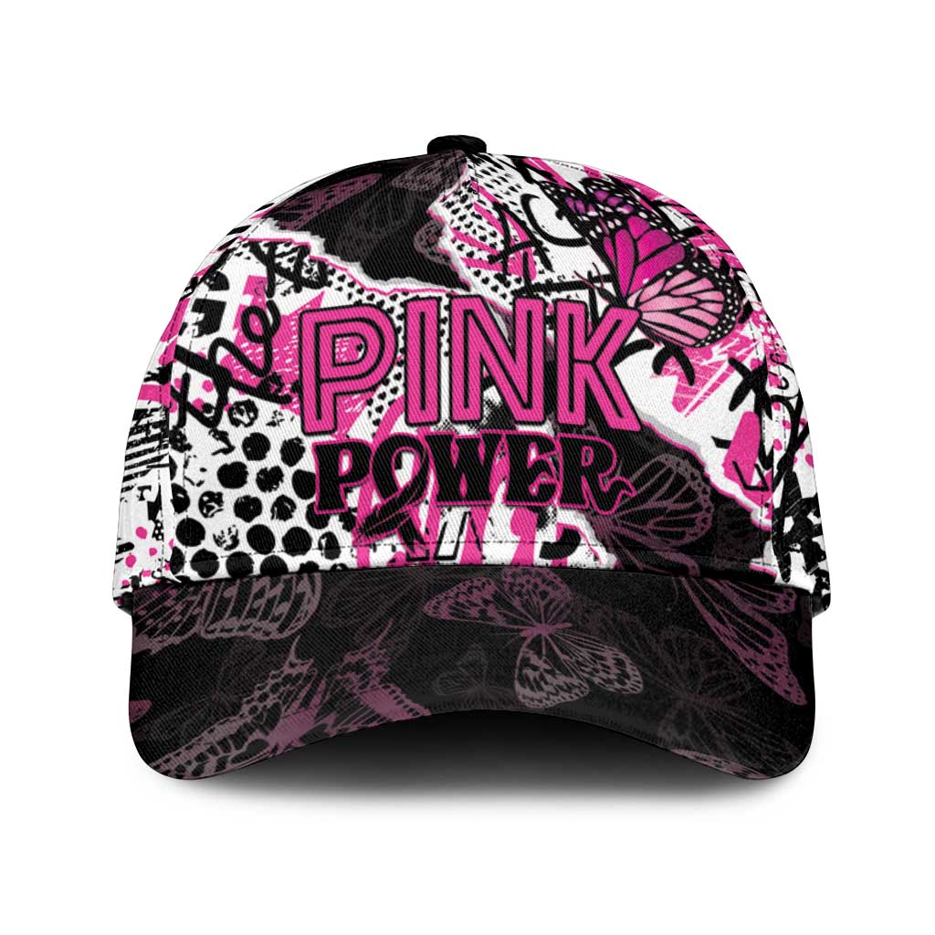 Pink Power Graffiti Classic Cap Breast Cancer Awareness LT01